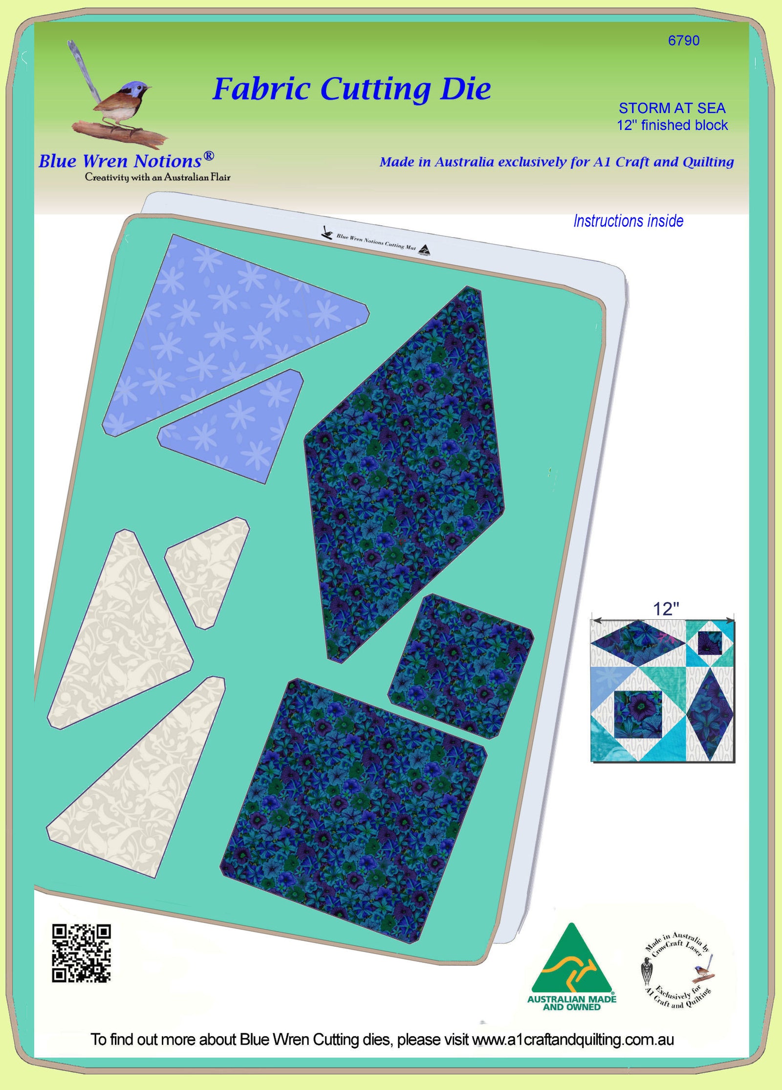 Storm at Sea, 12" finished - 6790 - Mat included