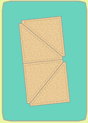 Triangles, Half Square  4½" finished block - 6794 - mat included