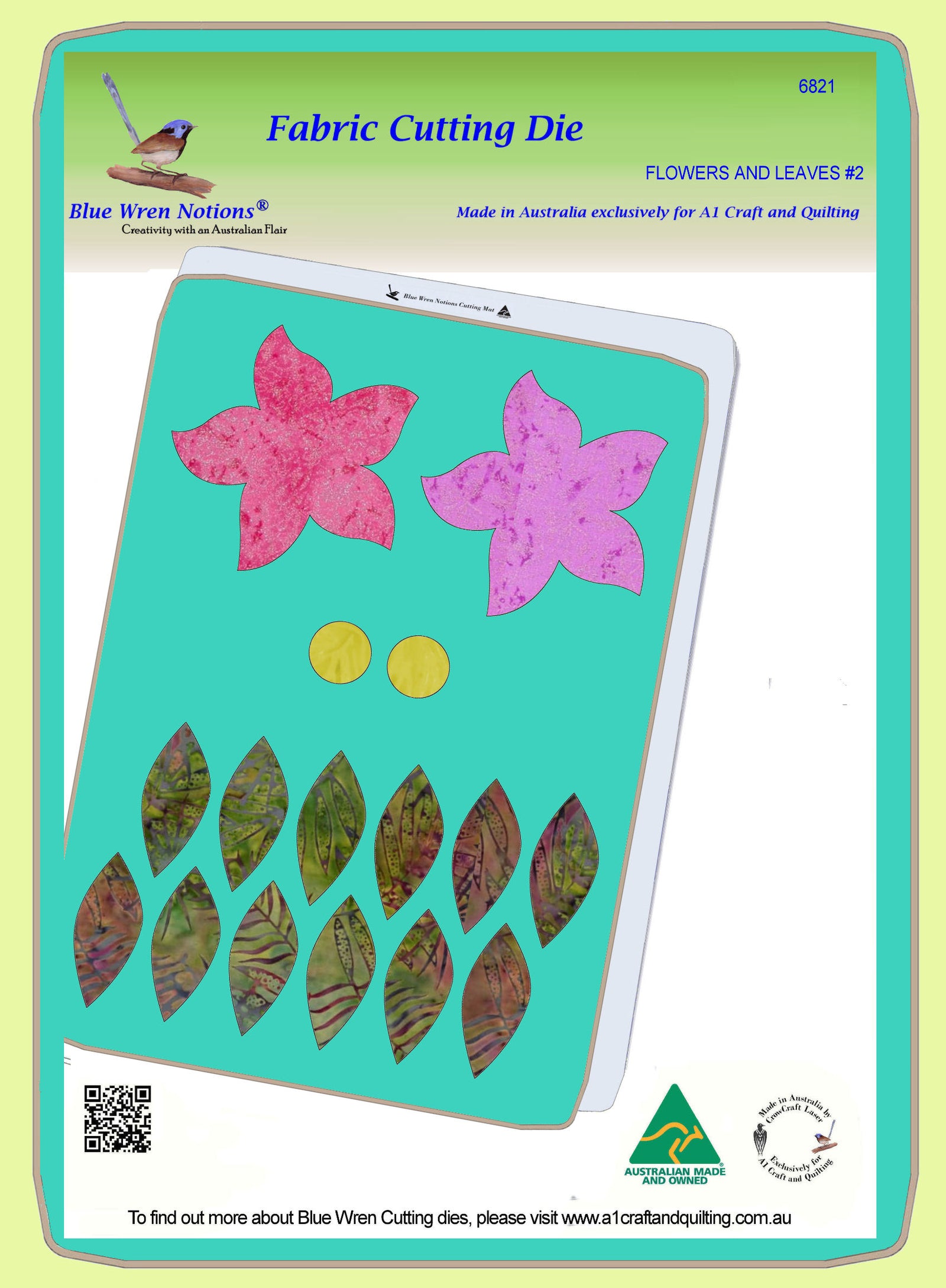 Flowers and Leaves #2- 6821 -Mat Included