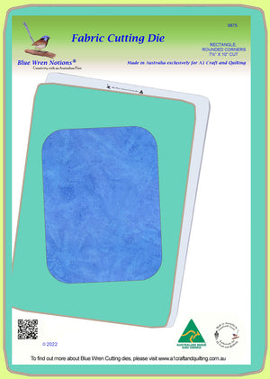 Rectangle - Rounded Corners 7½" x 10" cut - 6875 - Mat included