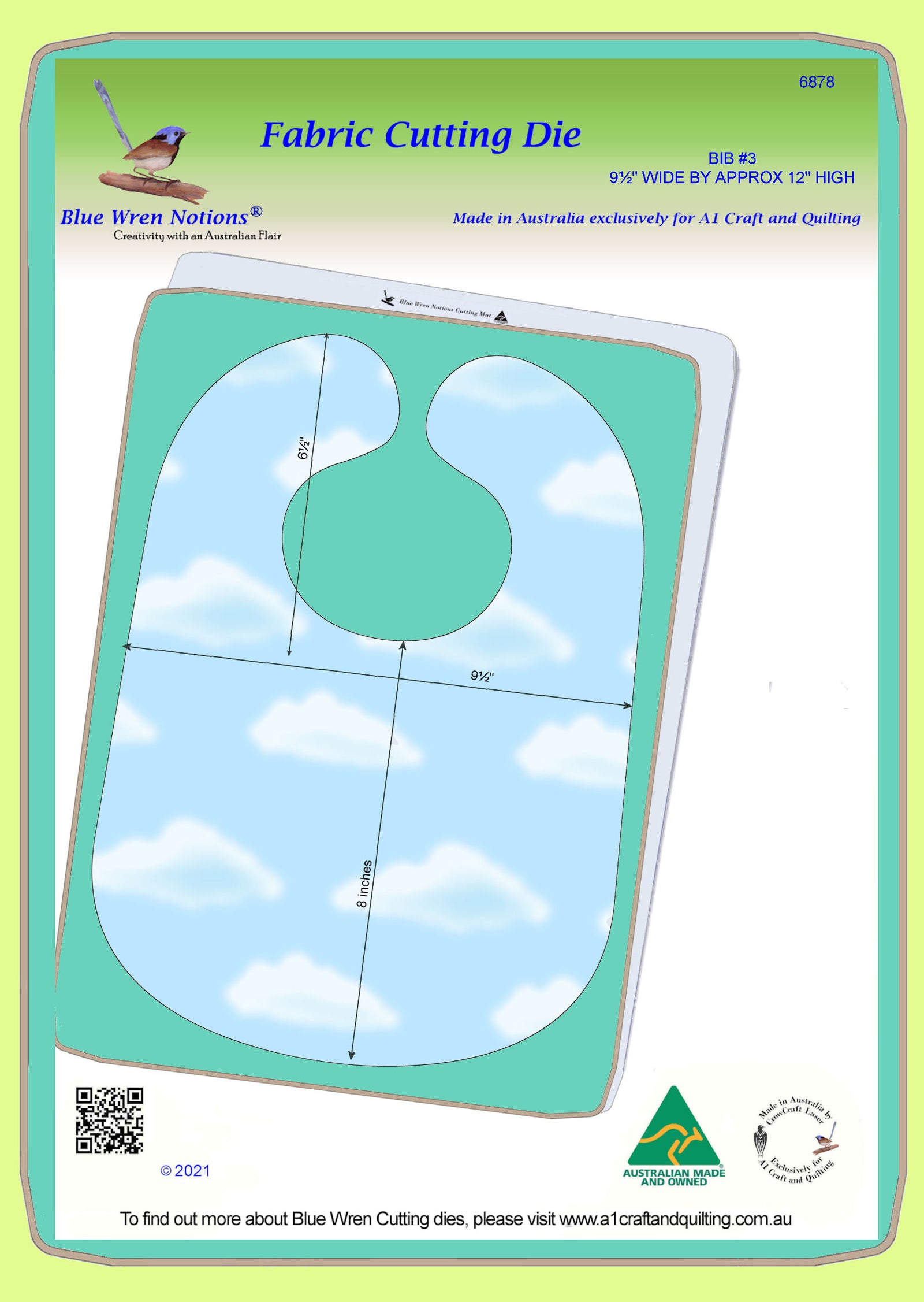 Bib, #2 for Toddler or Baby - 6878 - Mat included