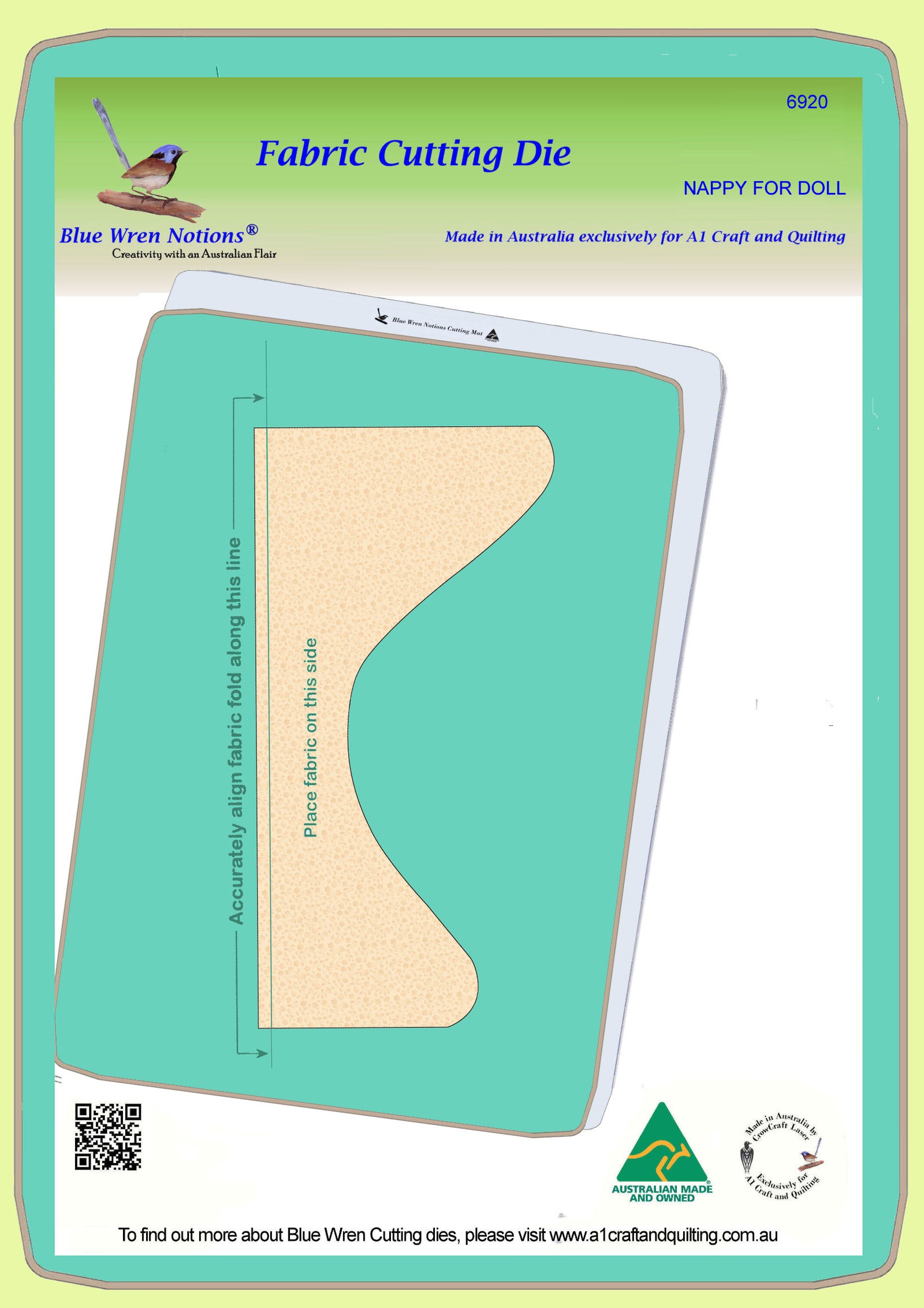 Nappy for Doll - 6918 - Mat included