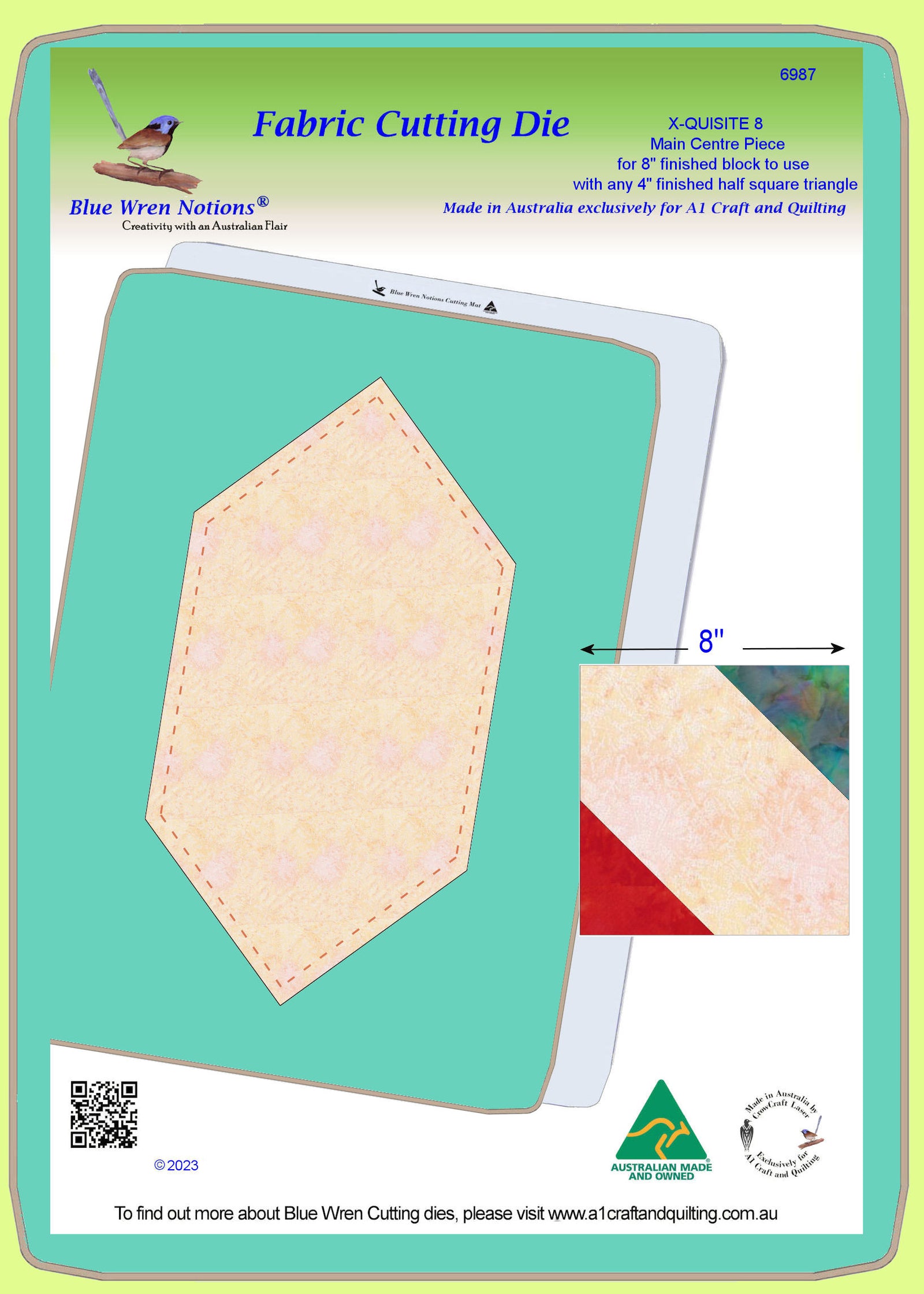 X-Quisite 8;  8" Finished Block-  6987 - Mat Included