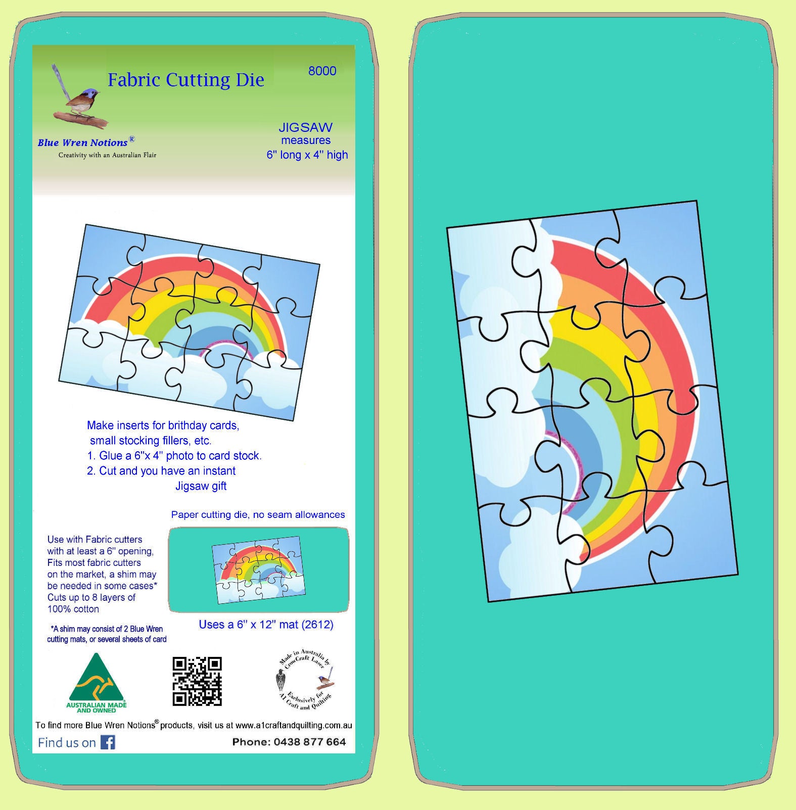 Jigsaw - 6" x 4" cut jigsaw. 8000 - mat included