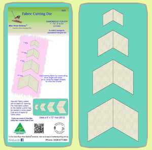 Diamonds 60 degree, for Paper piecing 1", 1½", 2" & 2½" cut sides - 8005 - includes cutting mat