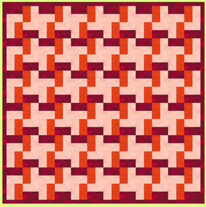 Rectangles, 2½" x 4½" cut Multi x 9 - 9005, -  mat included