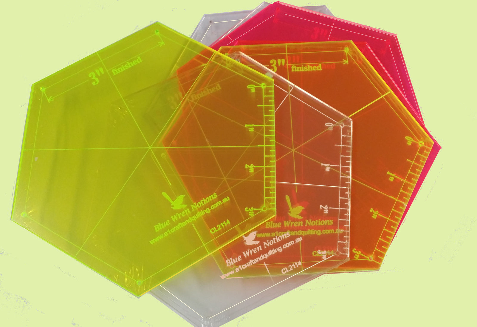 Hexagon, 3" sides Template CL2114
