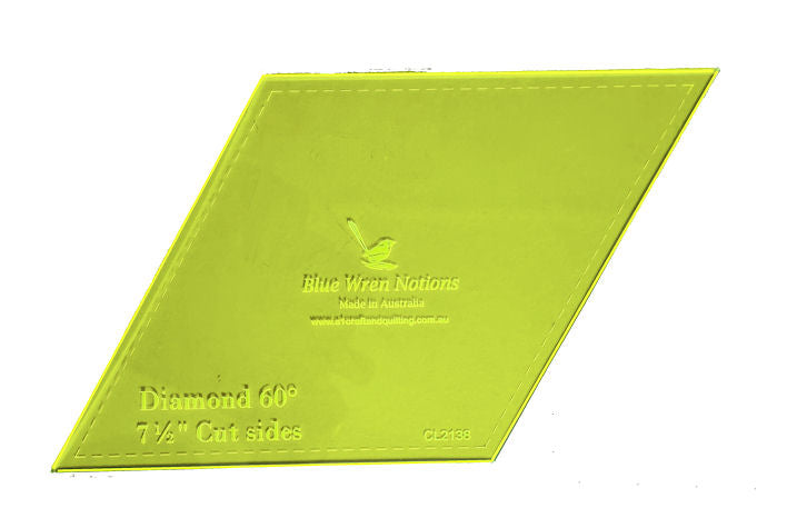 Diamonds 60 degree, 7½" cut sides - CL2138