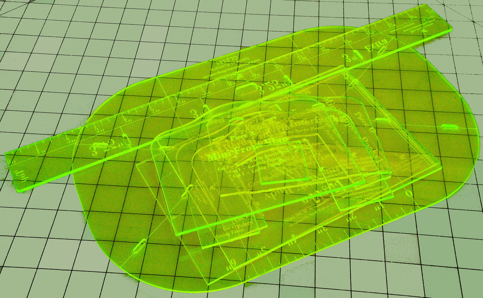 Mini Necessary Clutch Wallet (NCW) Template 9 piece set -CL2141