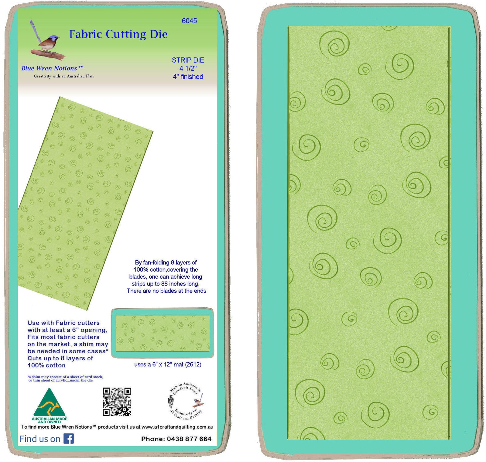 Strip cutter 4 1/2" (4" finished) - 6045 - Mat included